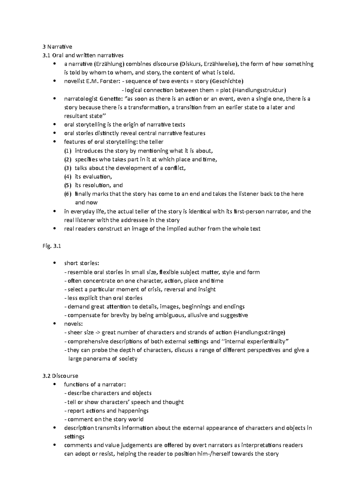 Chapter 3 - Zusammenfassung English and American Literatures, UTB ...