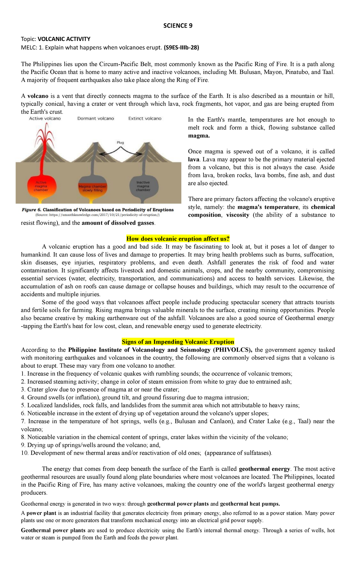 Didicas Volcano PDF Volcano Types Of Volcanic Eruptions, 44% OFF