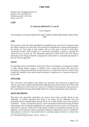 Lecture 7- Statutory Interpretation - UJUUKV-30-1 - UWE - Studocu