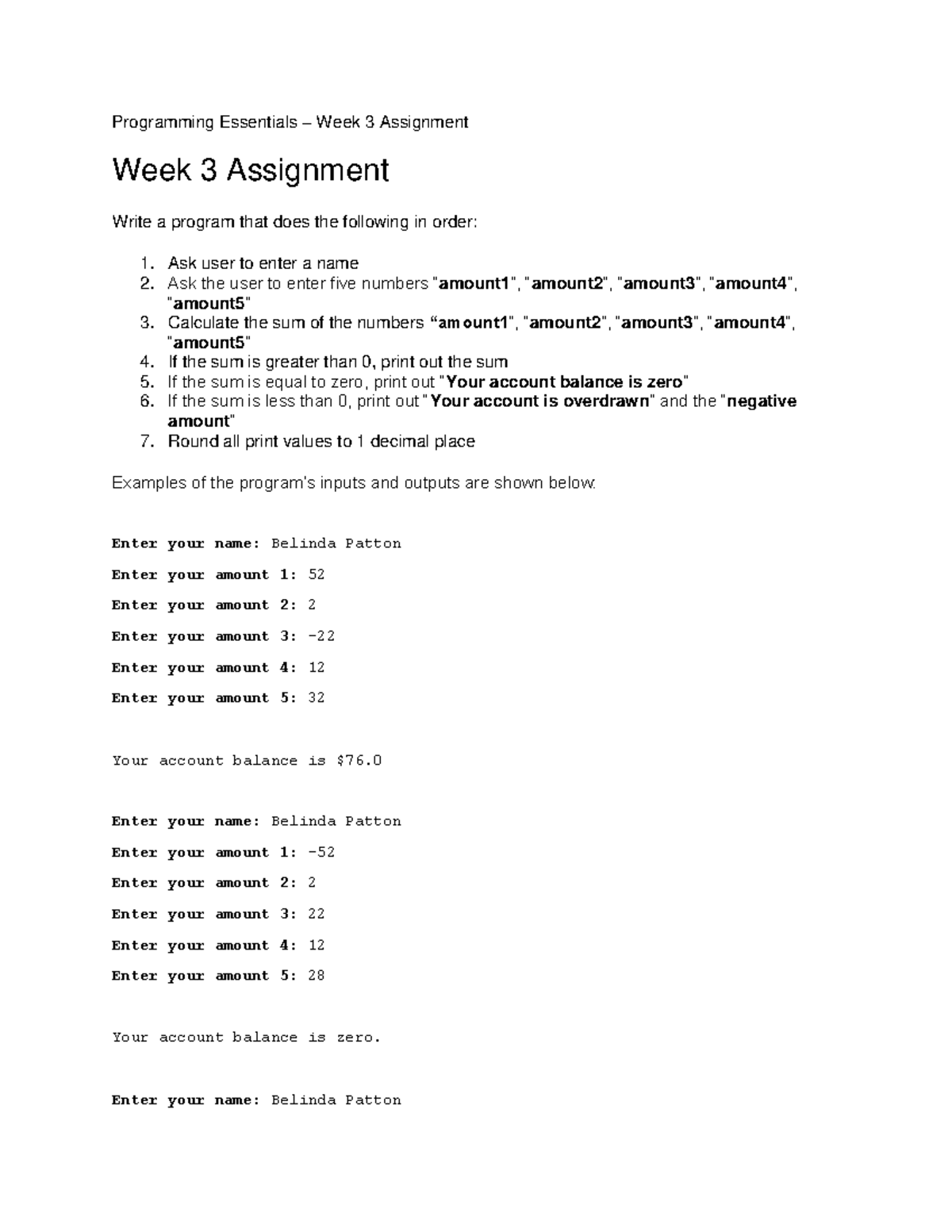 3.3 assignment write a quiz