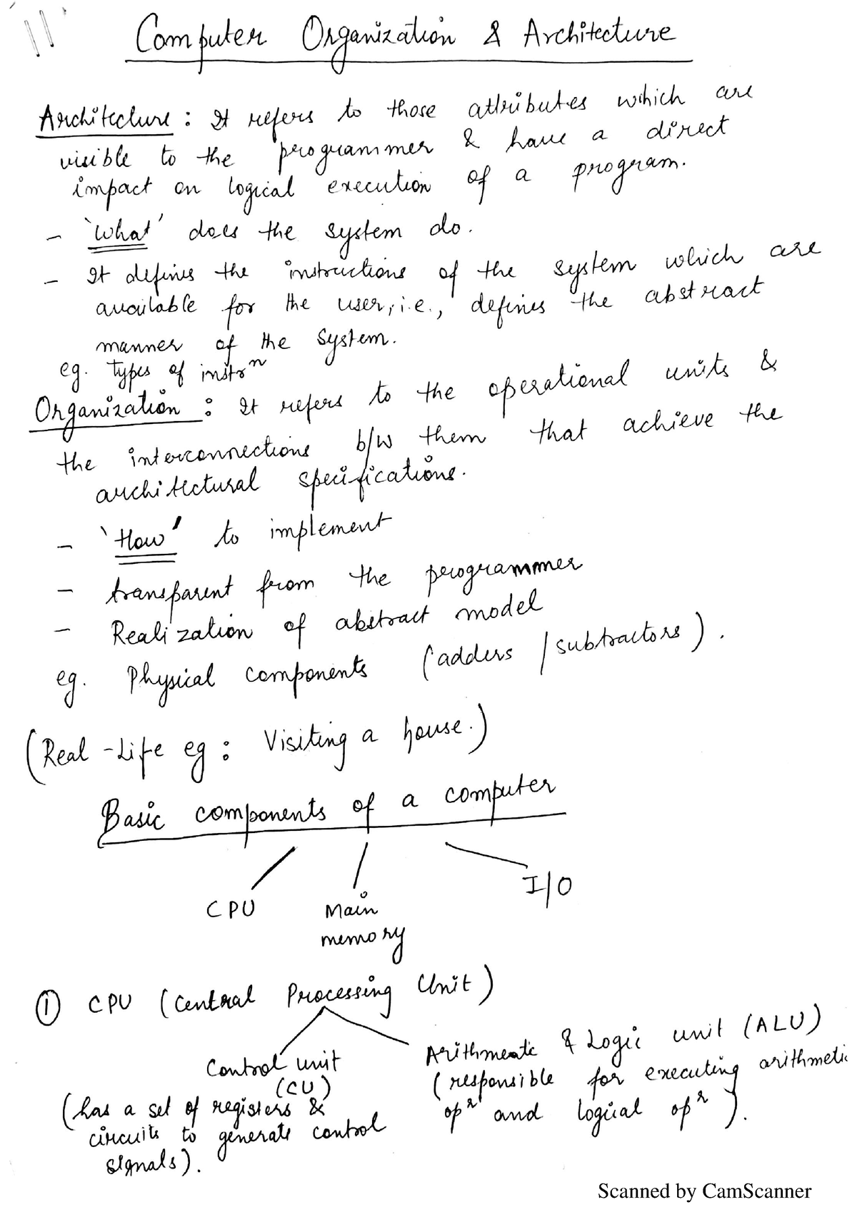 coa-hw-notes-of-computer-architecture-and-organization-computer