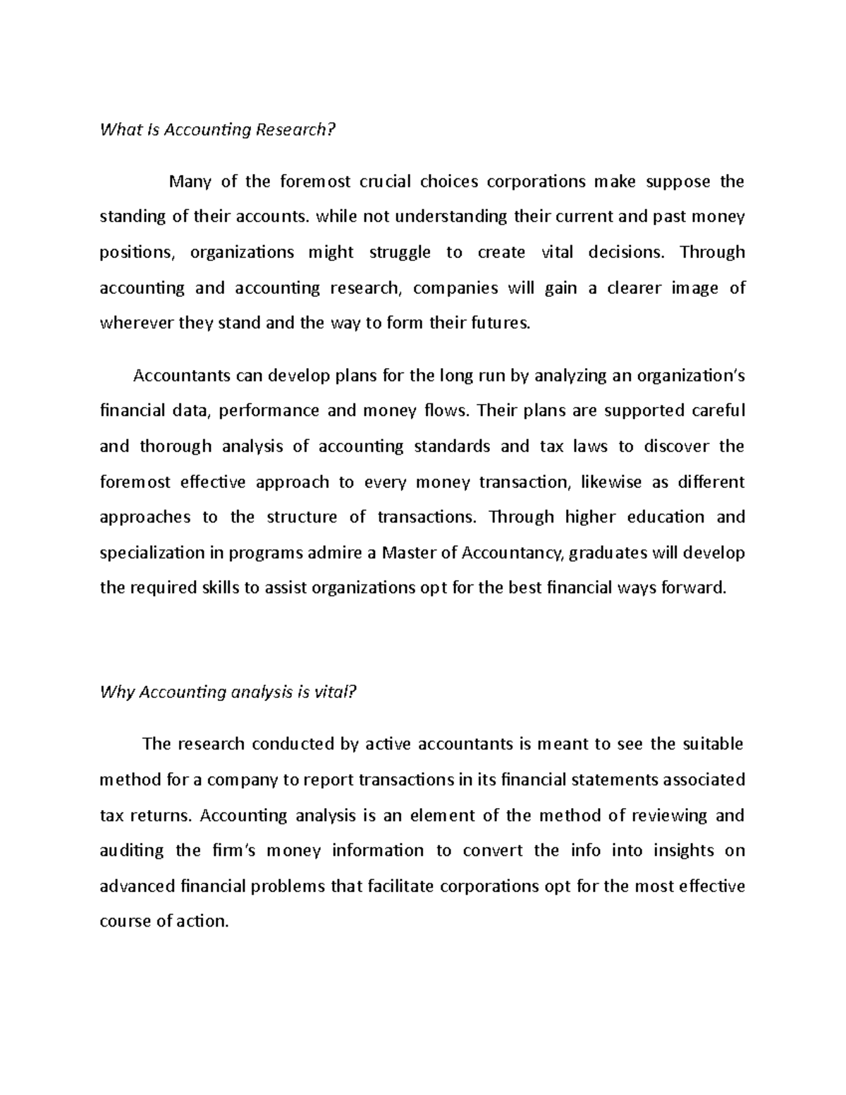 Accounting Research - What Is Accounting Research? Many of the foremost ...
