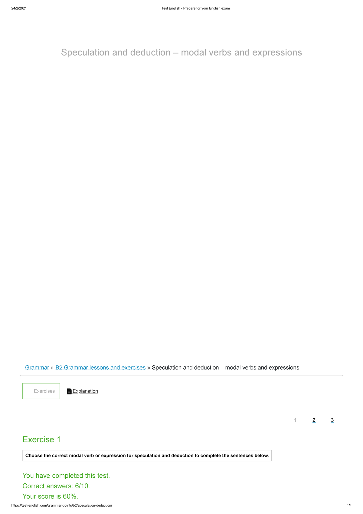 Practice Modals 1 con todo resuelto - Know how high your IQ is? 20 ...