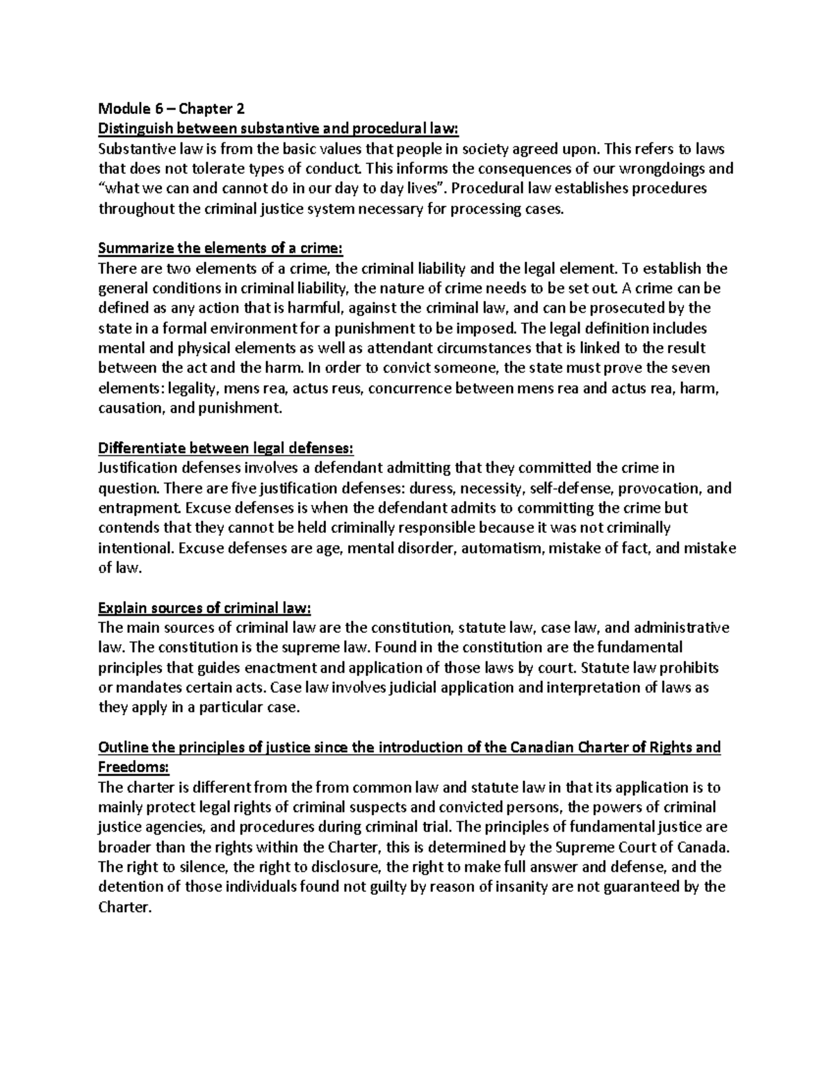 Module Questions 6 8 (Chapter 2, 8, 9 of Goff text) SOCI 227