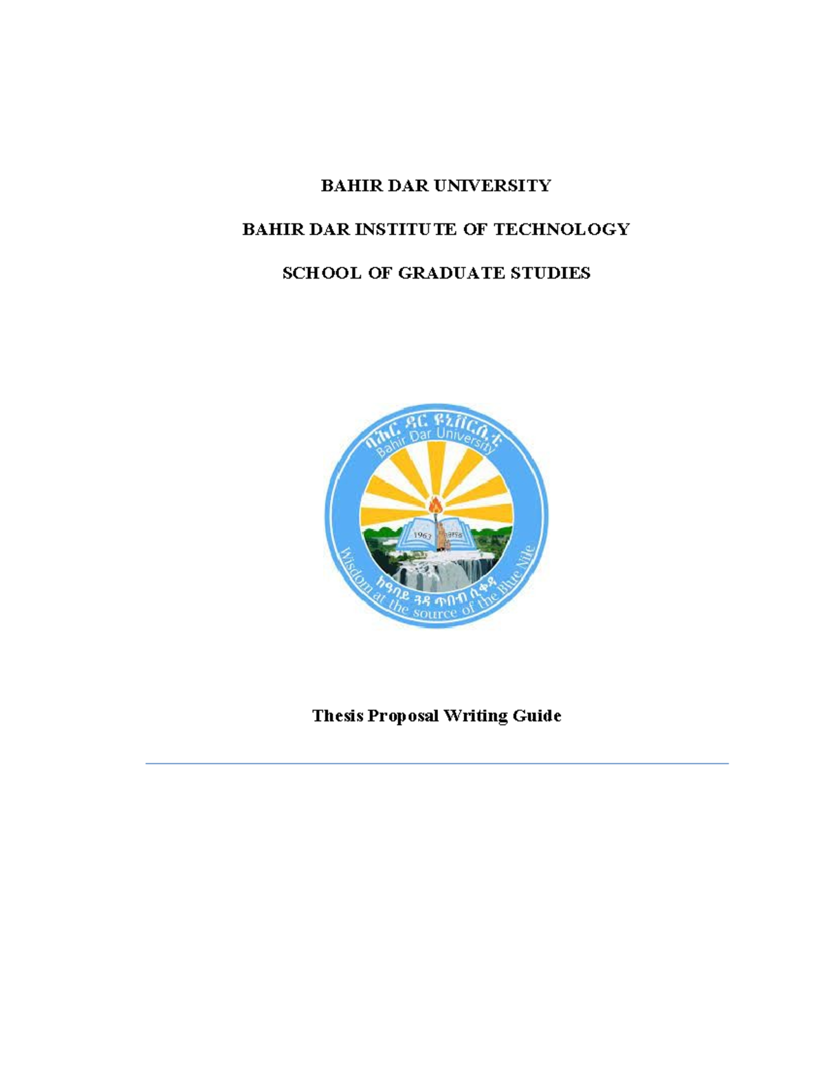 bahir dar university llm thesis pdf