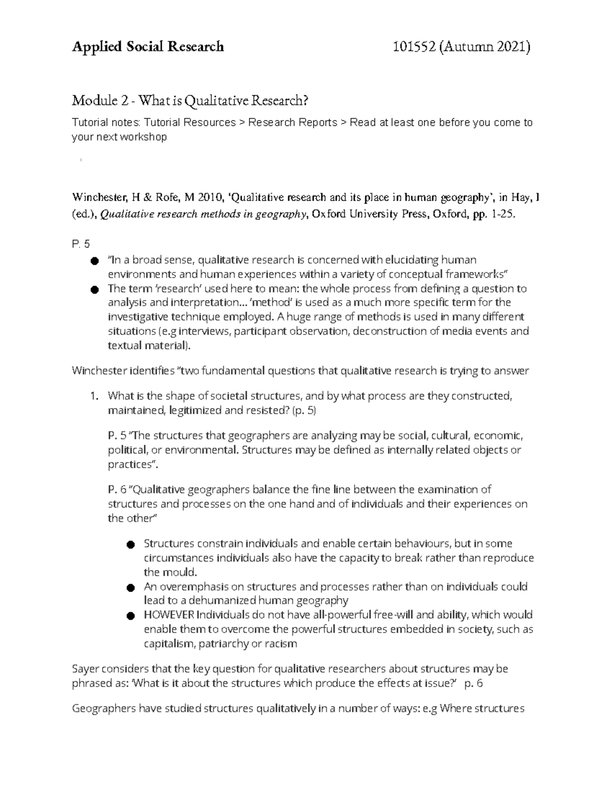 qualitative research methods in geography