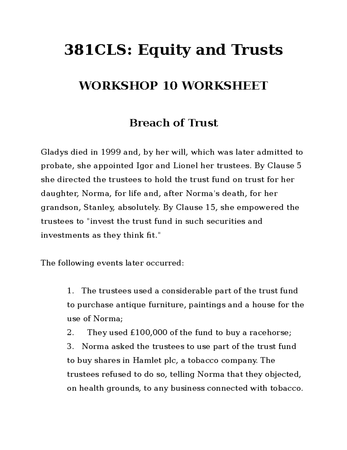 workshop-10-breach-of-trust-381cls-equity-and-trusts-workshop-10