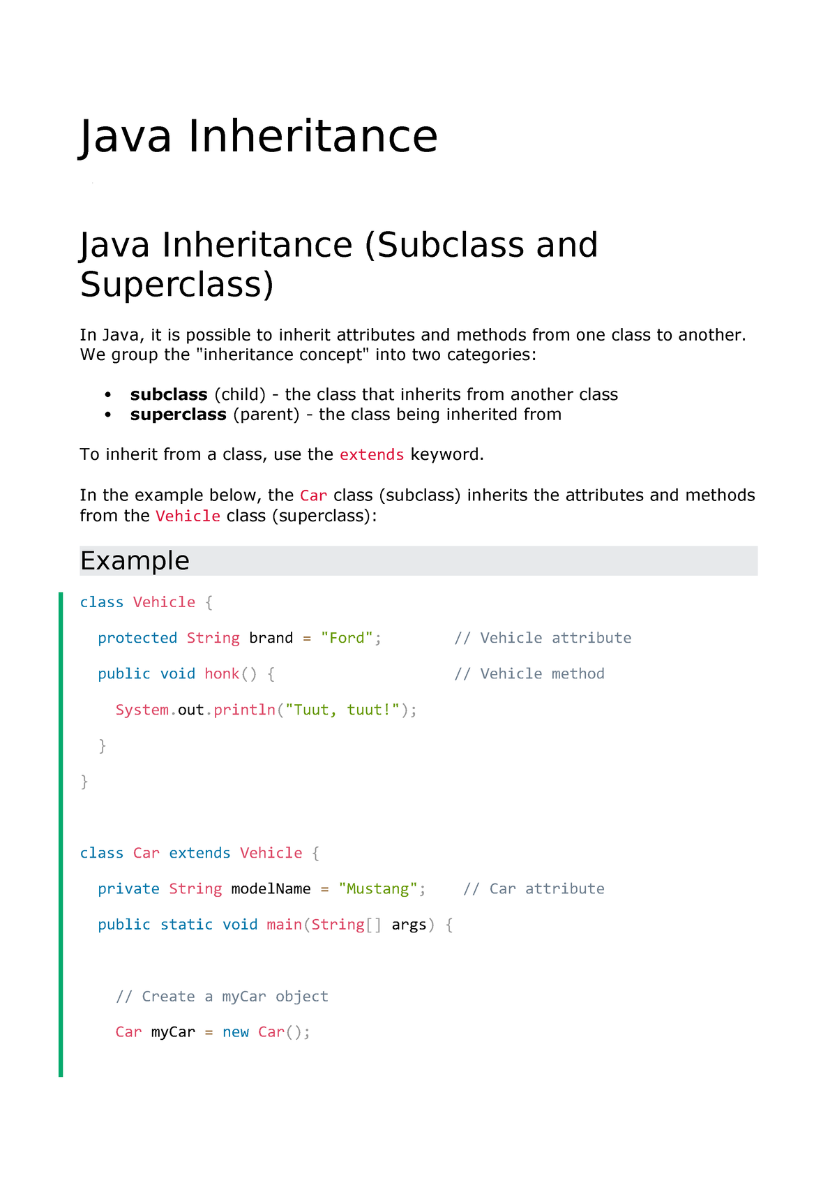 Java Inheritance Java Interface Java Inheritance Java Inheritance