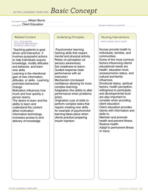 Temp1 - ATI - ACTIVE LEARNING TEMPLATES Nursing Skill STUDENT NAME ...