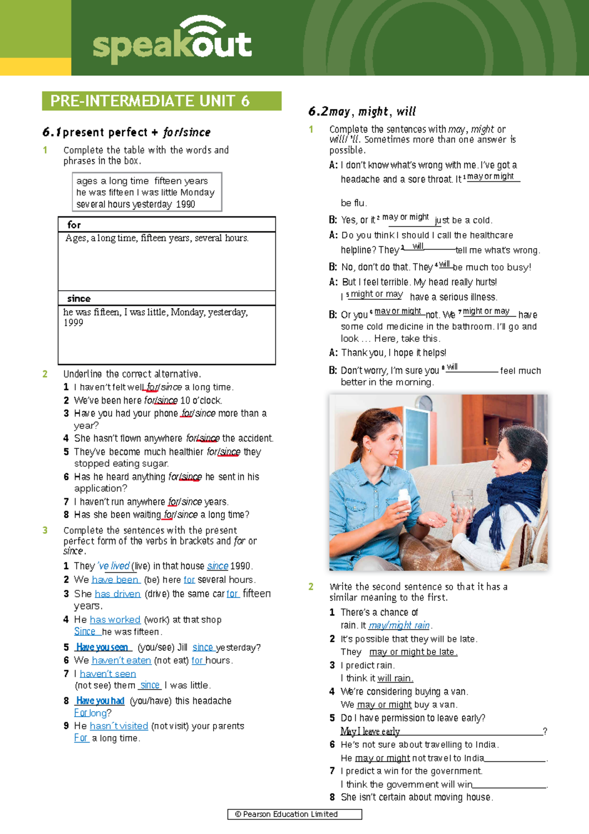 Speakout Grammar Extra Pre-intermediate Unit 6. final - 6 GRAMMAR ...