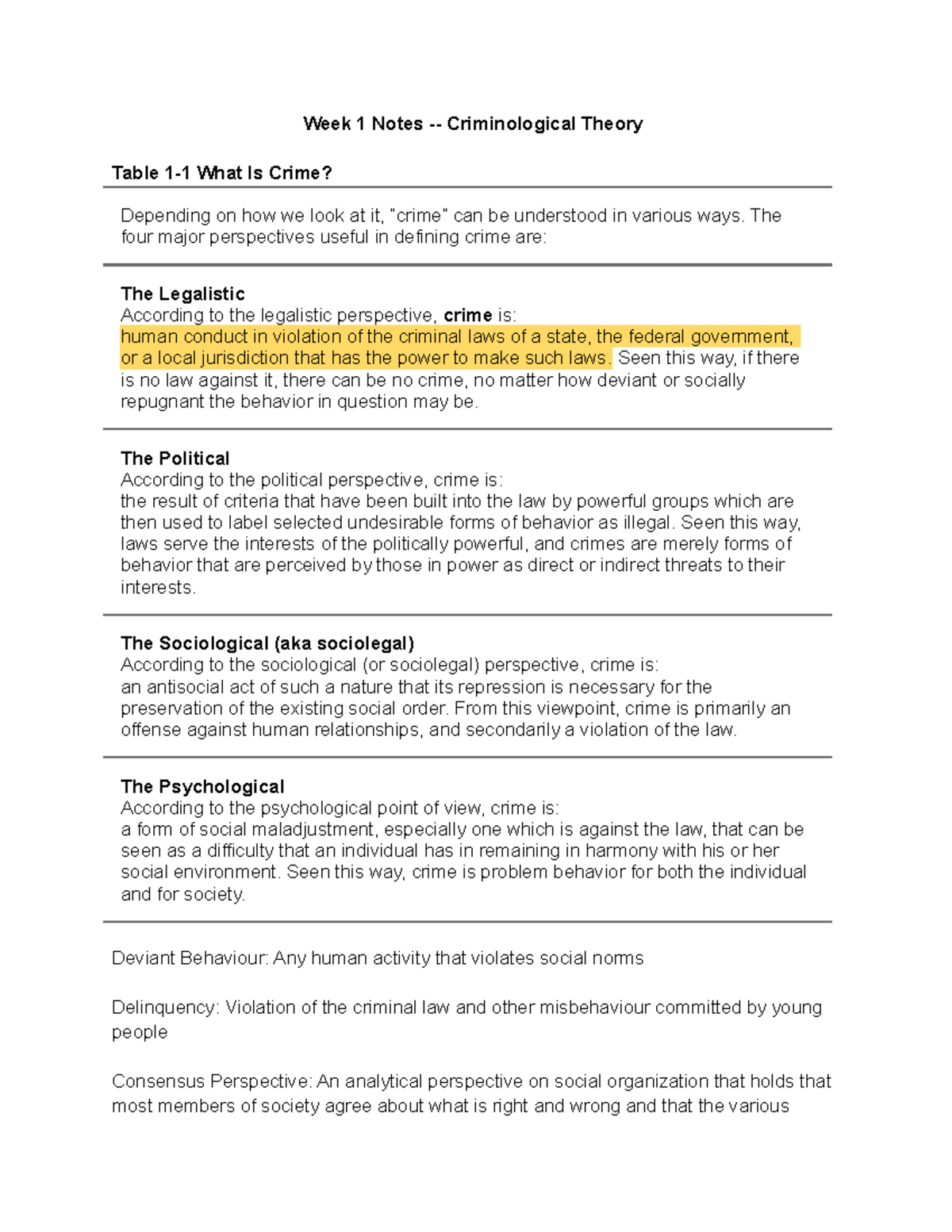 criminological-theory-exam-notes-week-1-notes-criminological