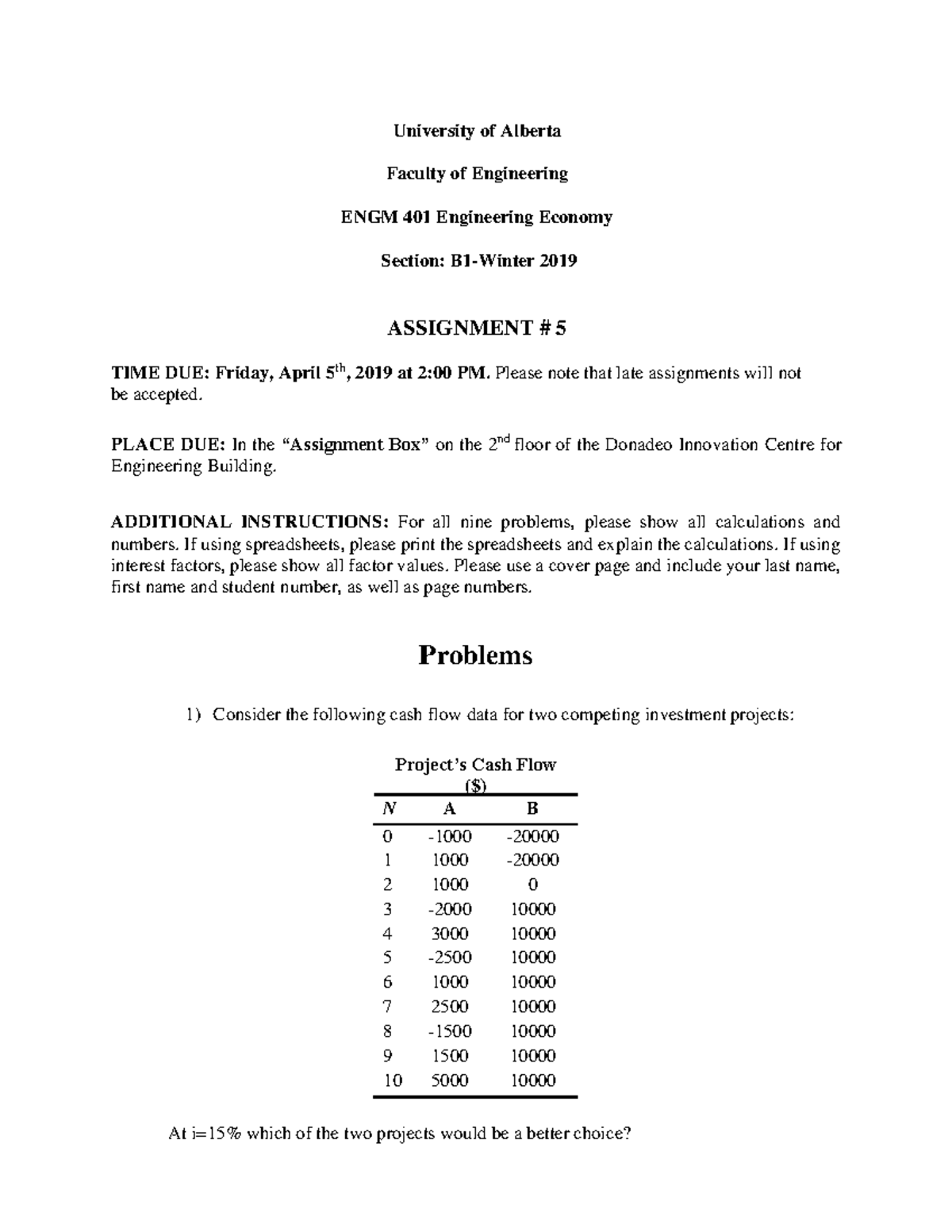 Assignment-Five-with solution-Fall 2019-mod - University of Alberta ...