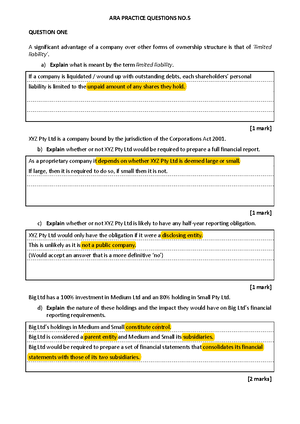 Multiple Choice Answers - Chapter 1 – Introduction To Accounting ...