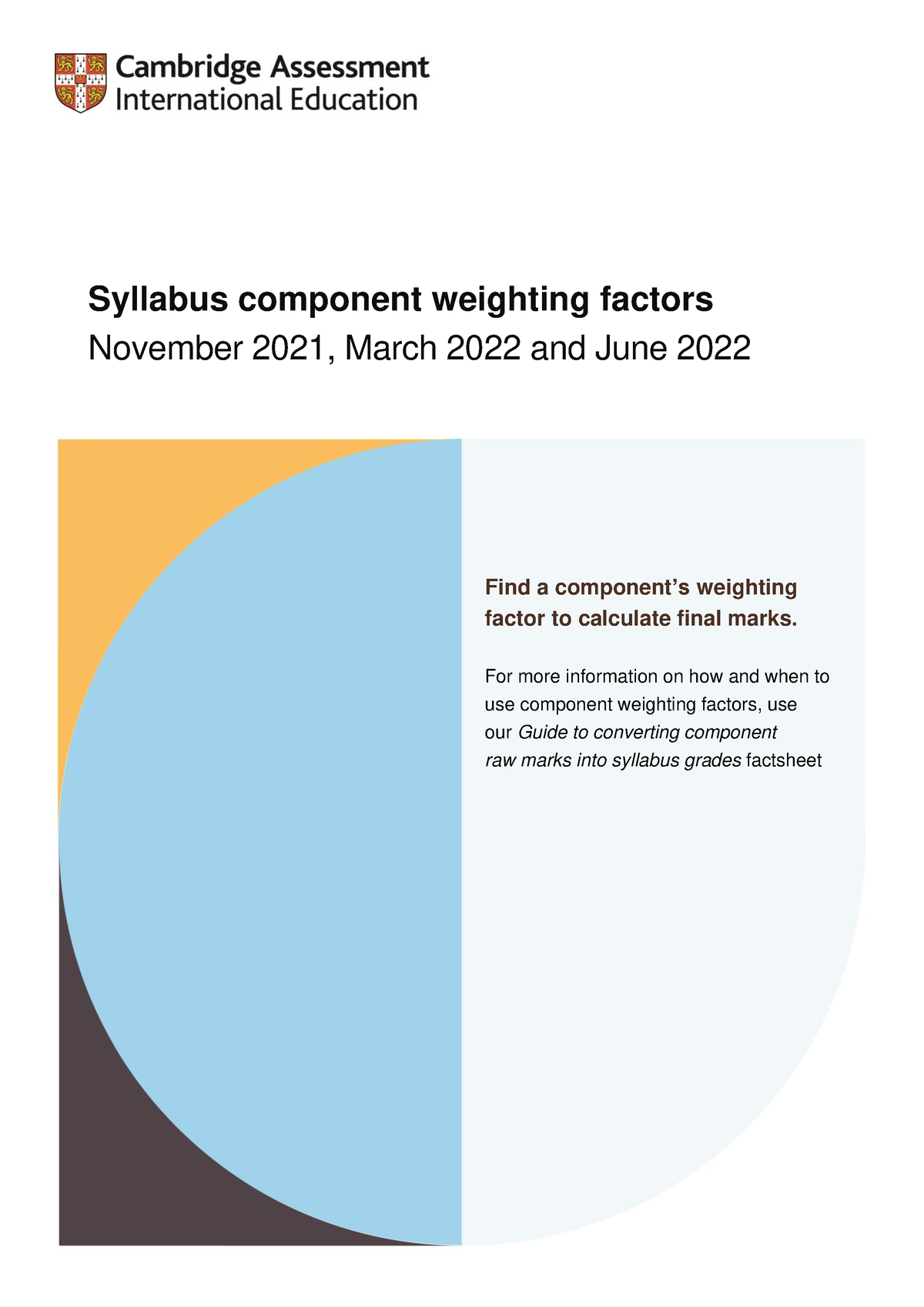 206341 syllabus component weighting factors . . Syllabus component