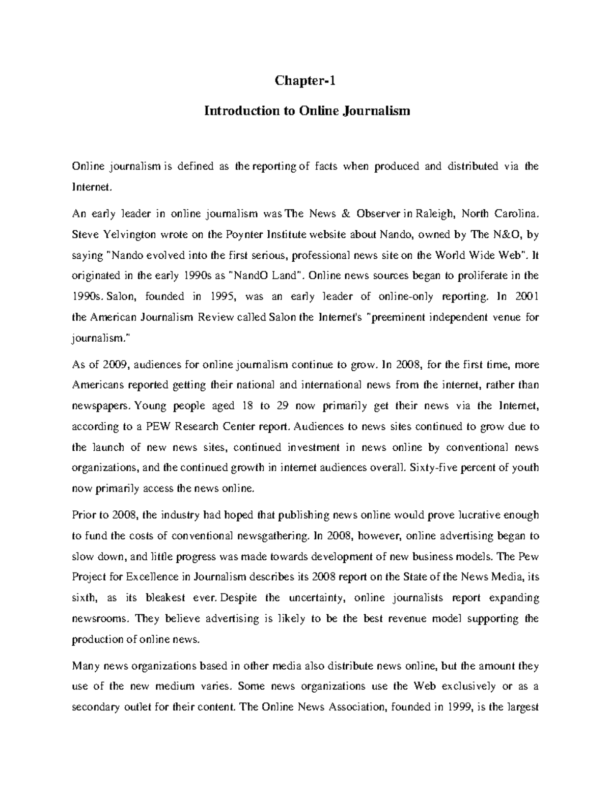 4. Online Journalism (Big Note) - Chapter- Introduction to Online ...