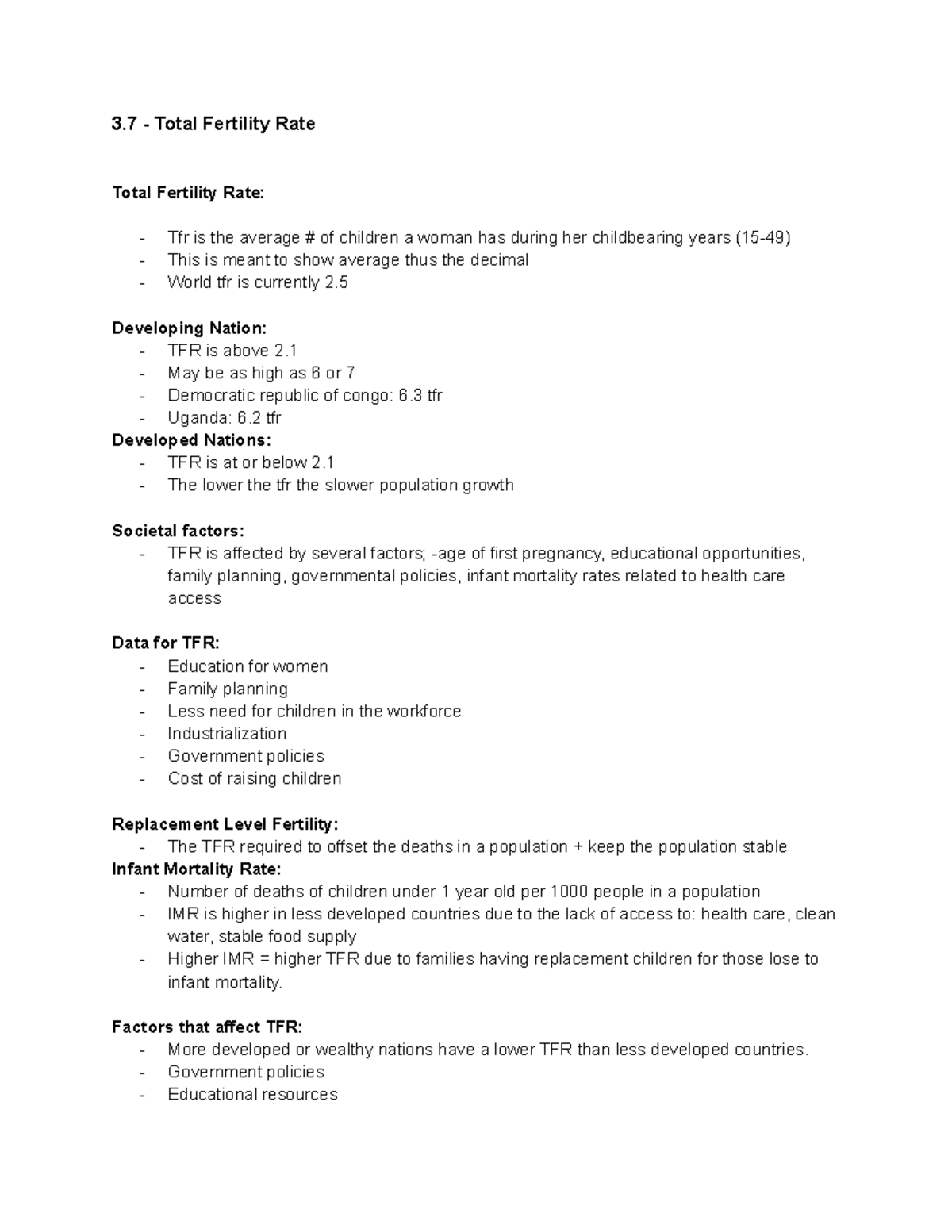 apes-unit-3-notes-3-total-fertility-rate-total-fertility-rate-tfr