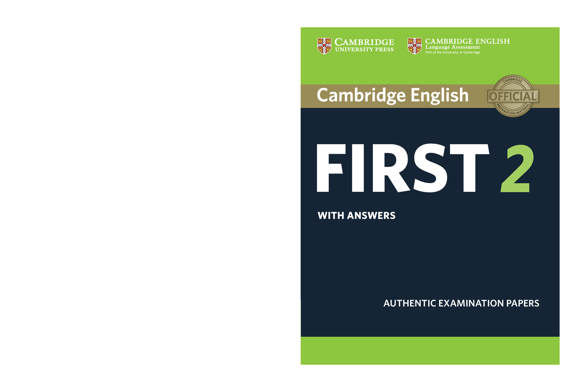 Pdfcoffee.com cambridge-english-first-2-studentx 27s-book-with-answers ...