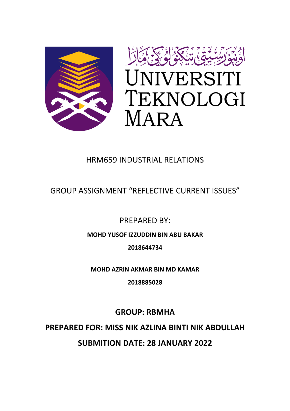 hrm659 group assignment