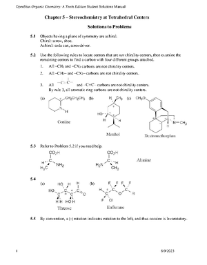 Organic Chemistry 10e-SSM-Ch03 - Chapter 3 – Organic Compounds: Alkanes ...