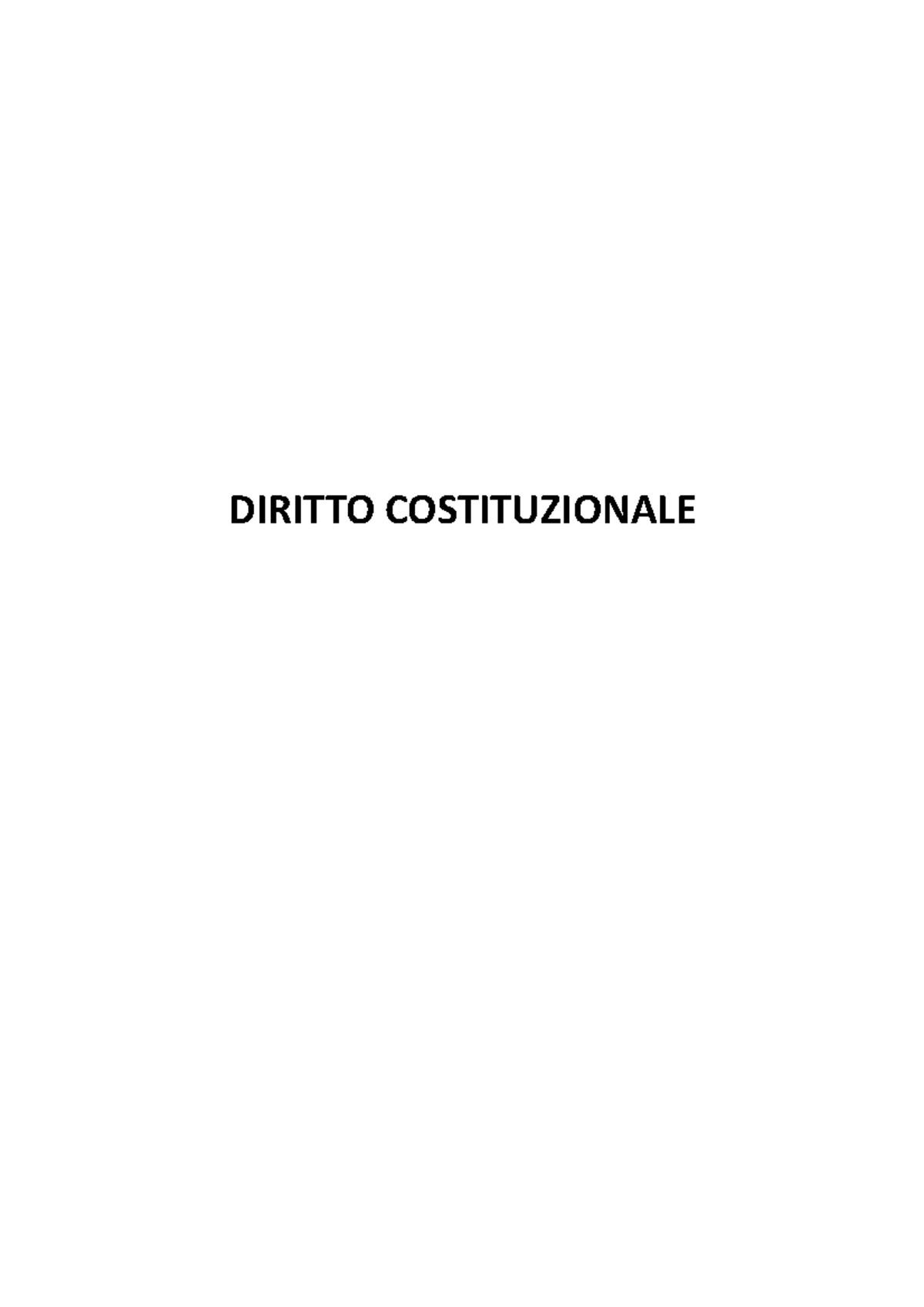 Diritto Costituzionale DIRITTO COSTITUZIONALE LO STUDIO DEL DIRITTO