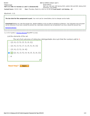 MAT 114 Exam I Solutions - MAT 114 - Studocu