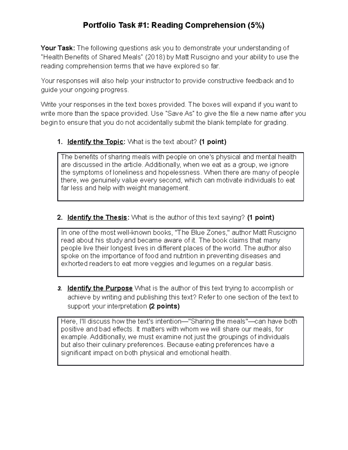 Portfolio Task 1 - COMP 1085 W22 - Portfolio Task #1: Reading ...