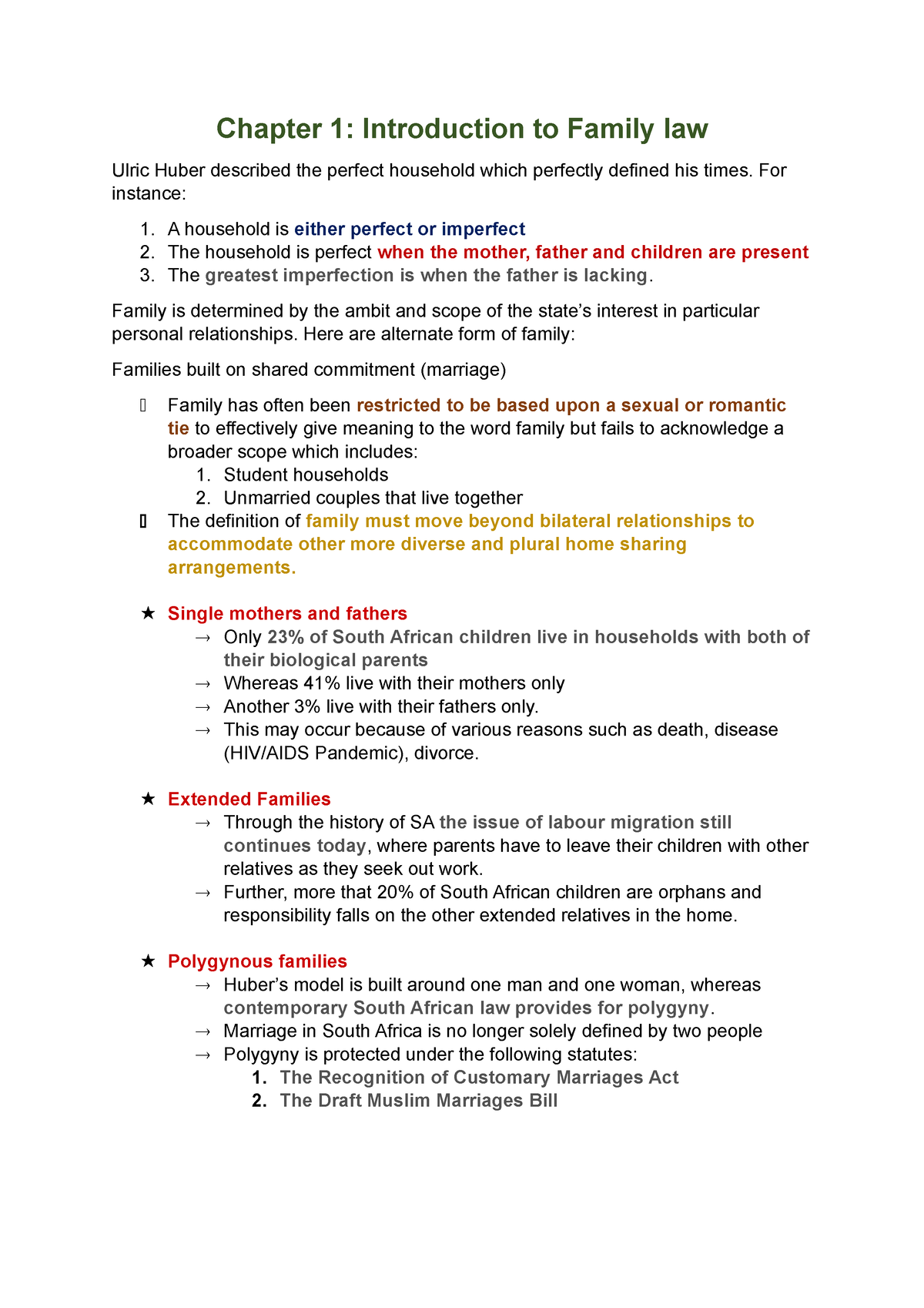 Topic 1 Chapter 1 - Covers Basic Principles Of The Family - Chapter 1 ...