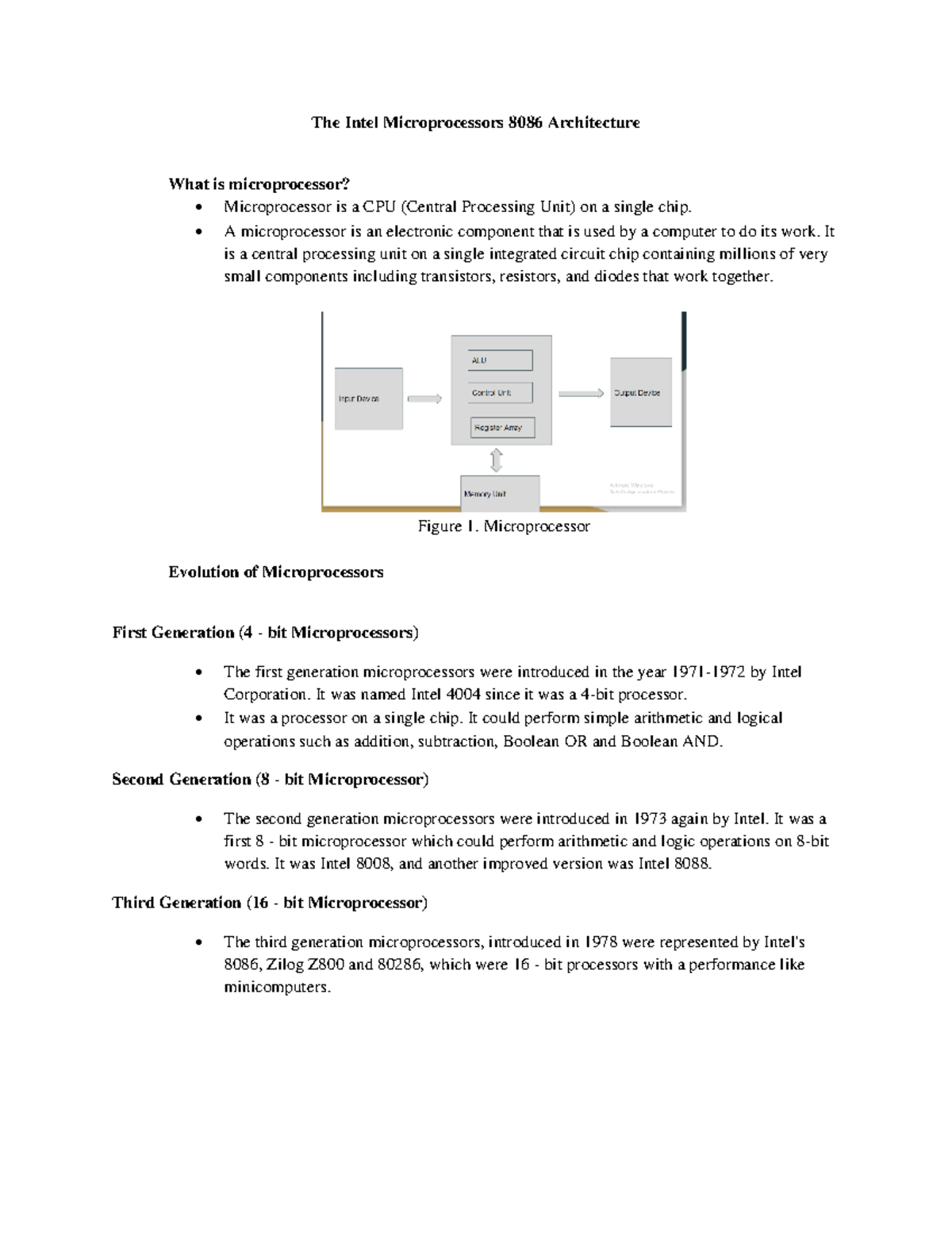 Chapter 1 - Lecture Notes - The Intel Microprocessors 8086 Architecture ...