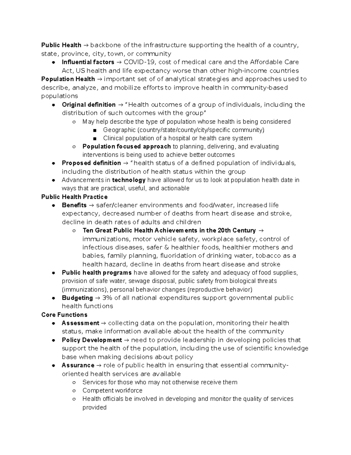 NURS420 - CH 1 Community and Prevention Oriented Practice to Improve ...