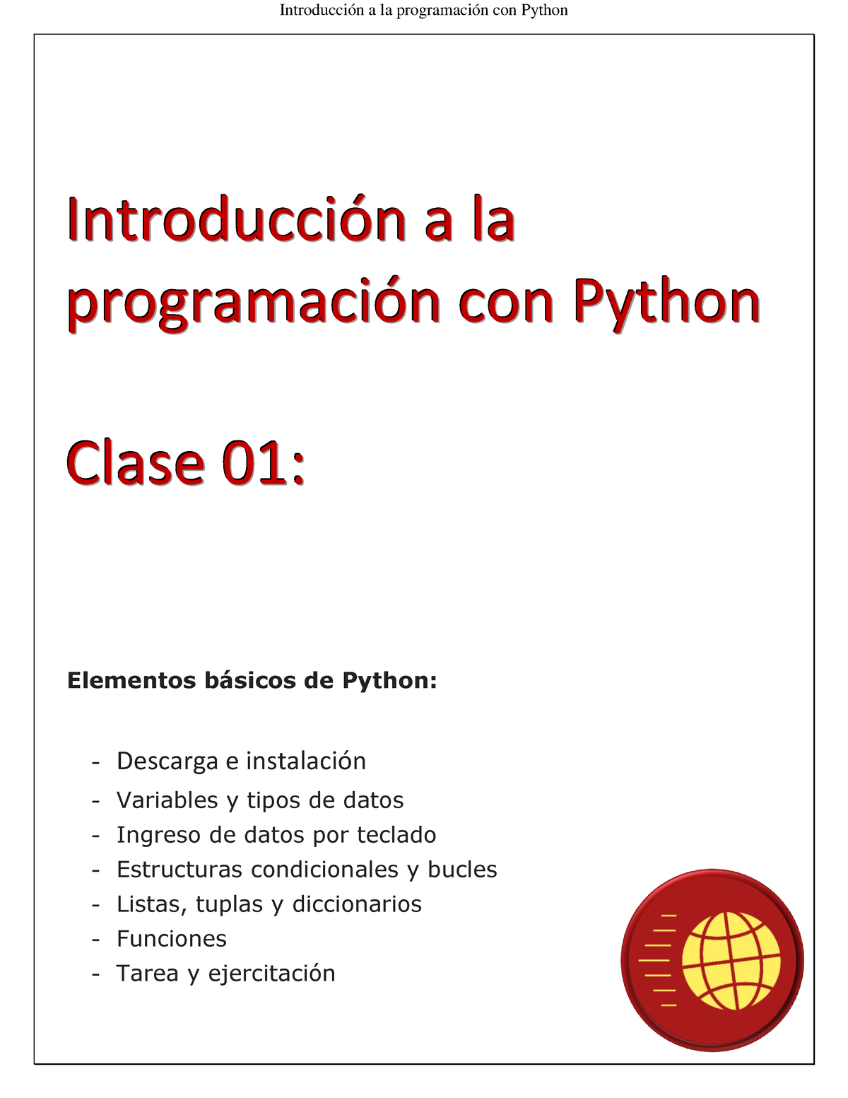 Programación Python - Introducción A La Programación Con Python ...