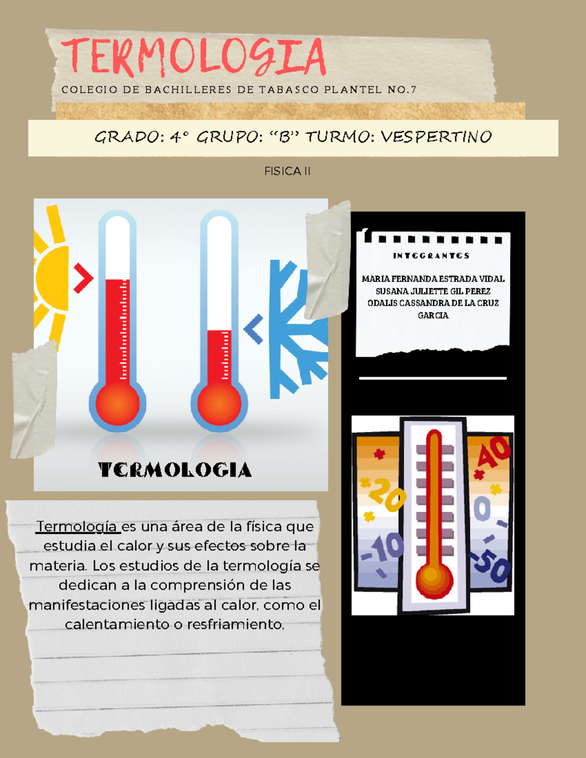 Gaceta Termologia 4B Vespertino - TERMOLOGIA C O L E G I O D E B A C H ...