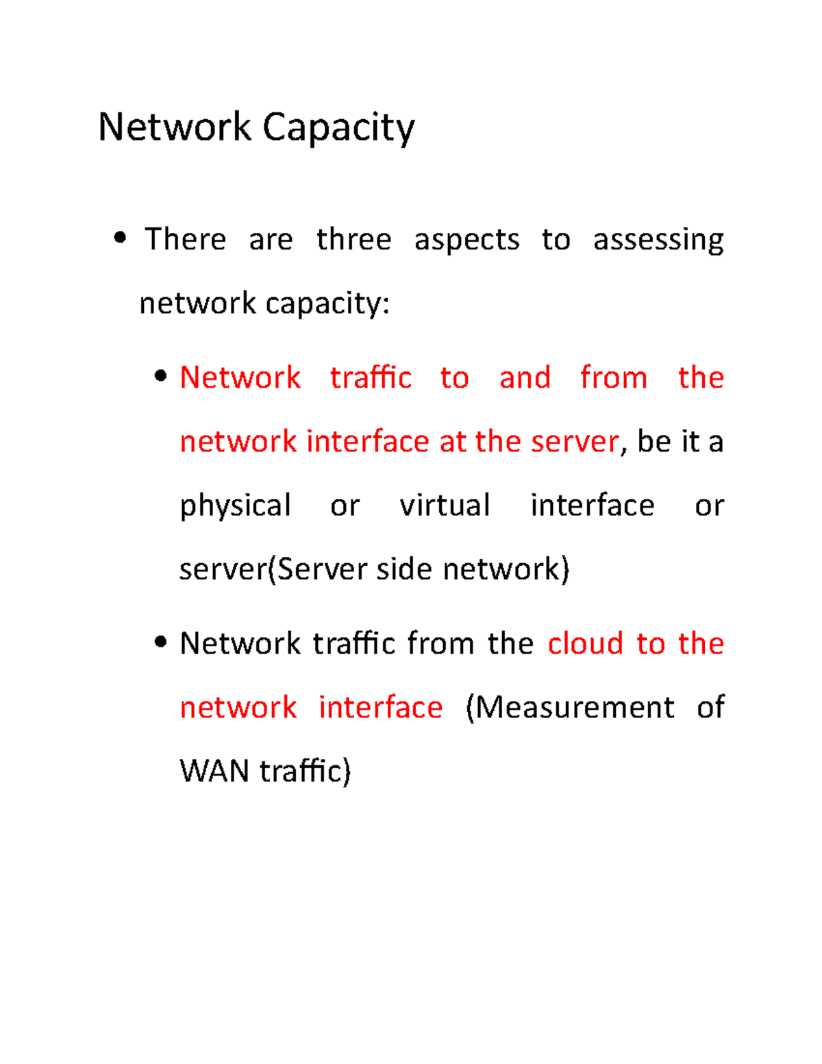 network capacity assignment problem