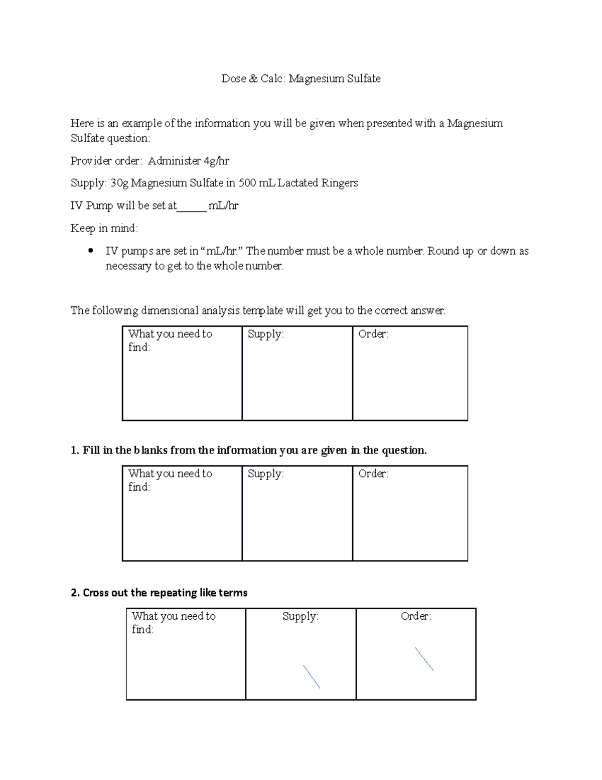 Magnesium Calculation Dose & Calc Magnesium Sulfate Here is an