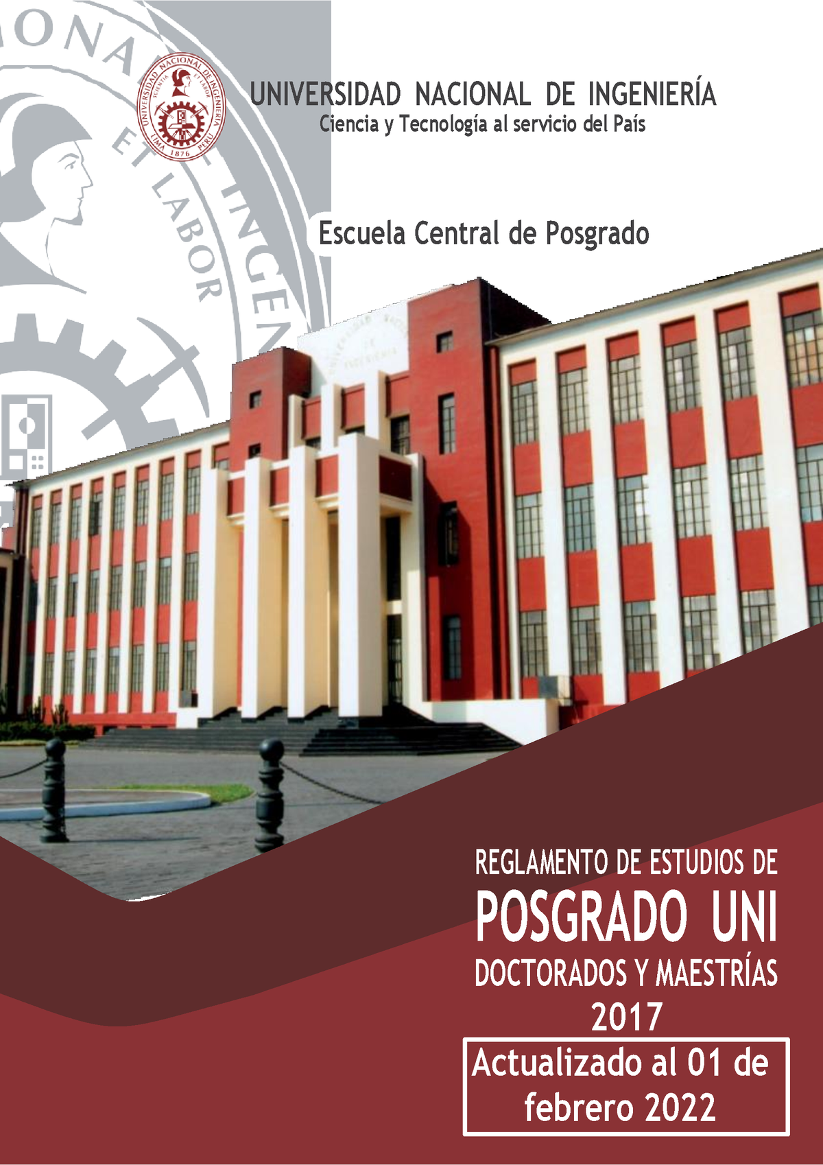 5. Reglamento De Posgrado UNI 2017 Actualizado 01-02-2022 - 700-751 ...