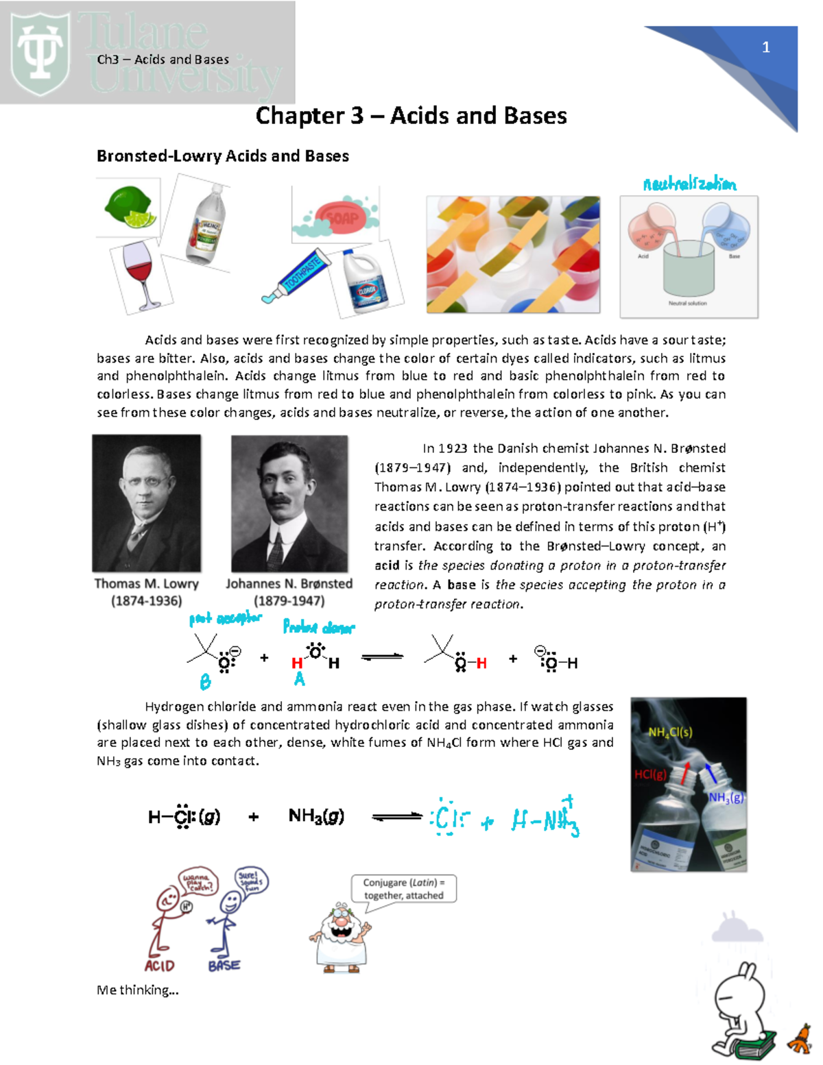 Ch3- Acids+and+Bases - Ch3 – Acids and Bases Me thinking... Chapter 3 ...