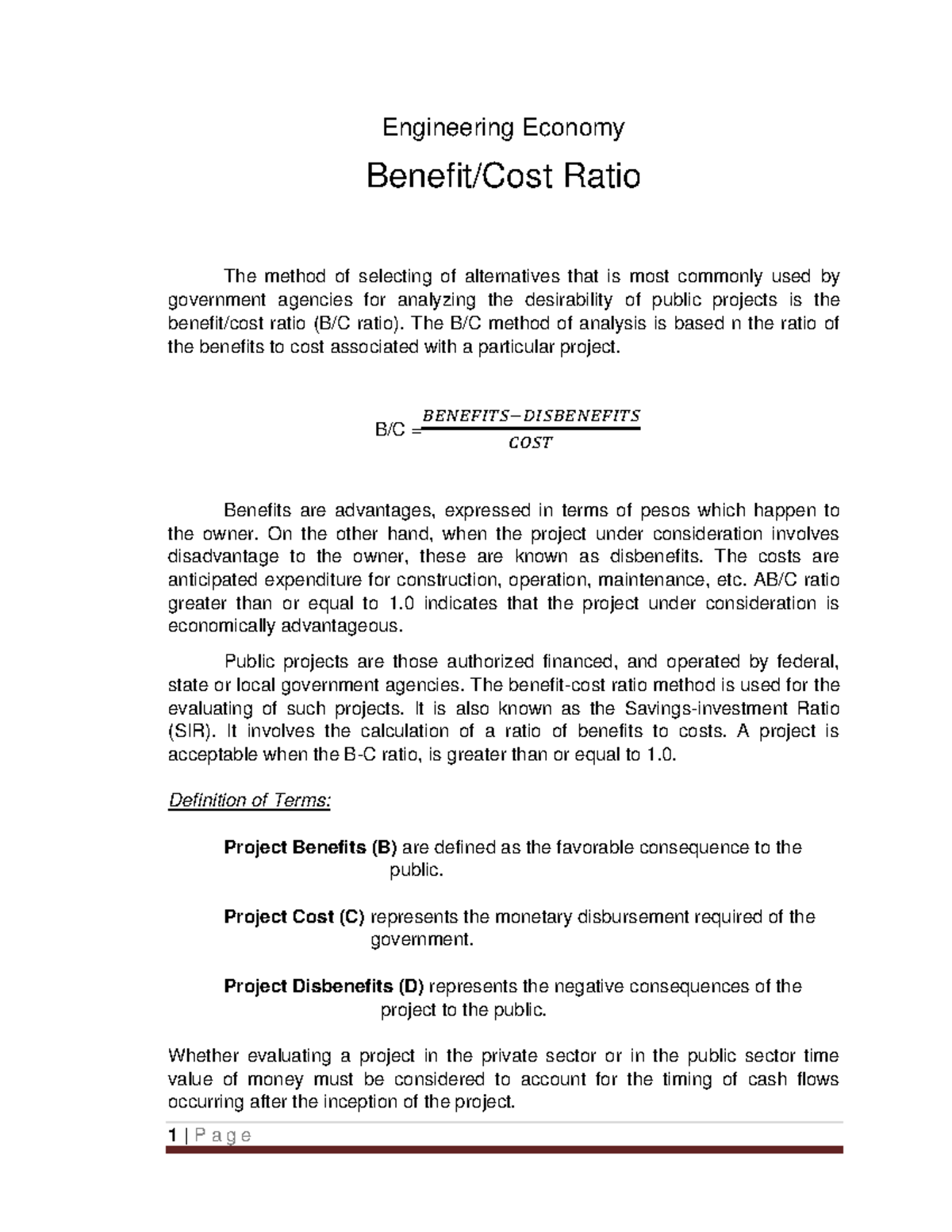 benefit-cost-ratio-lecture-notes-chapter-10-engineering-economy