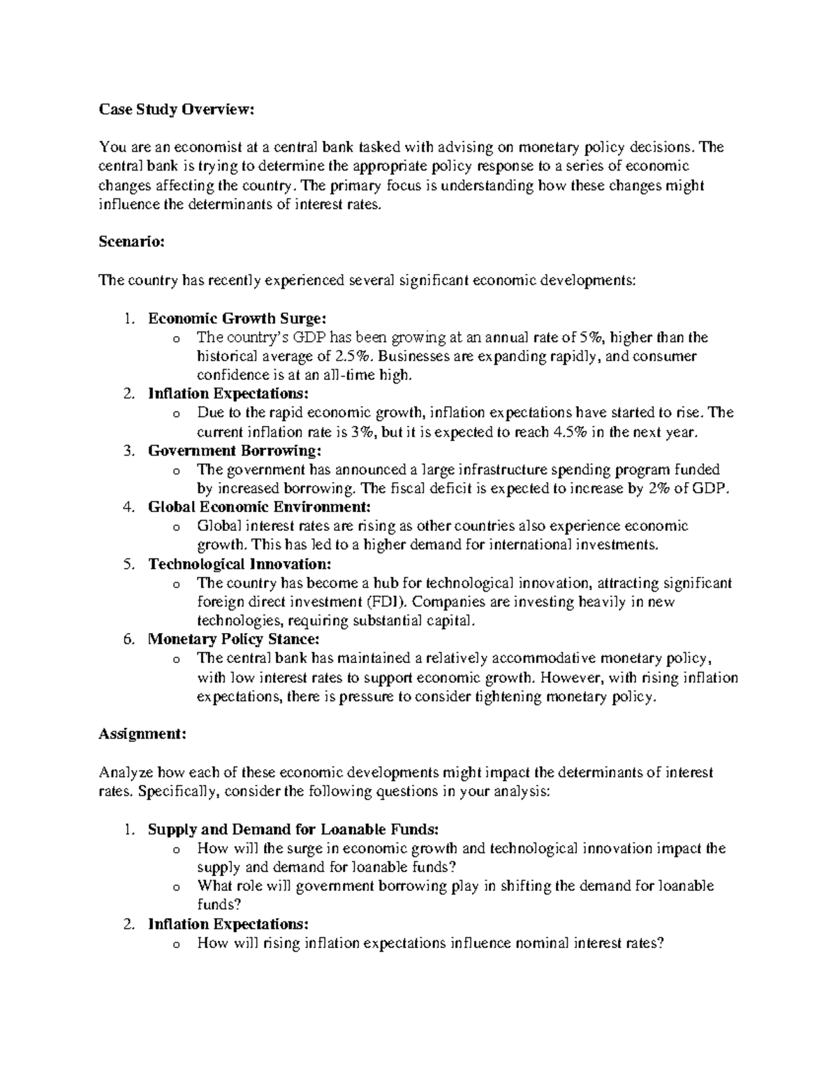 Case-Study-1 - Rara - Case Study Overview: You are an economist at a ...