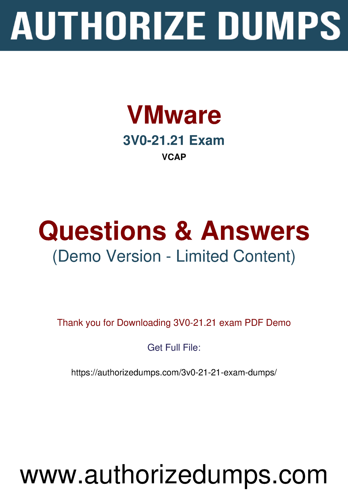 Associate 3V0-21.21 Level Exam