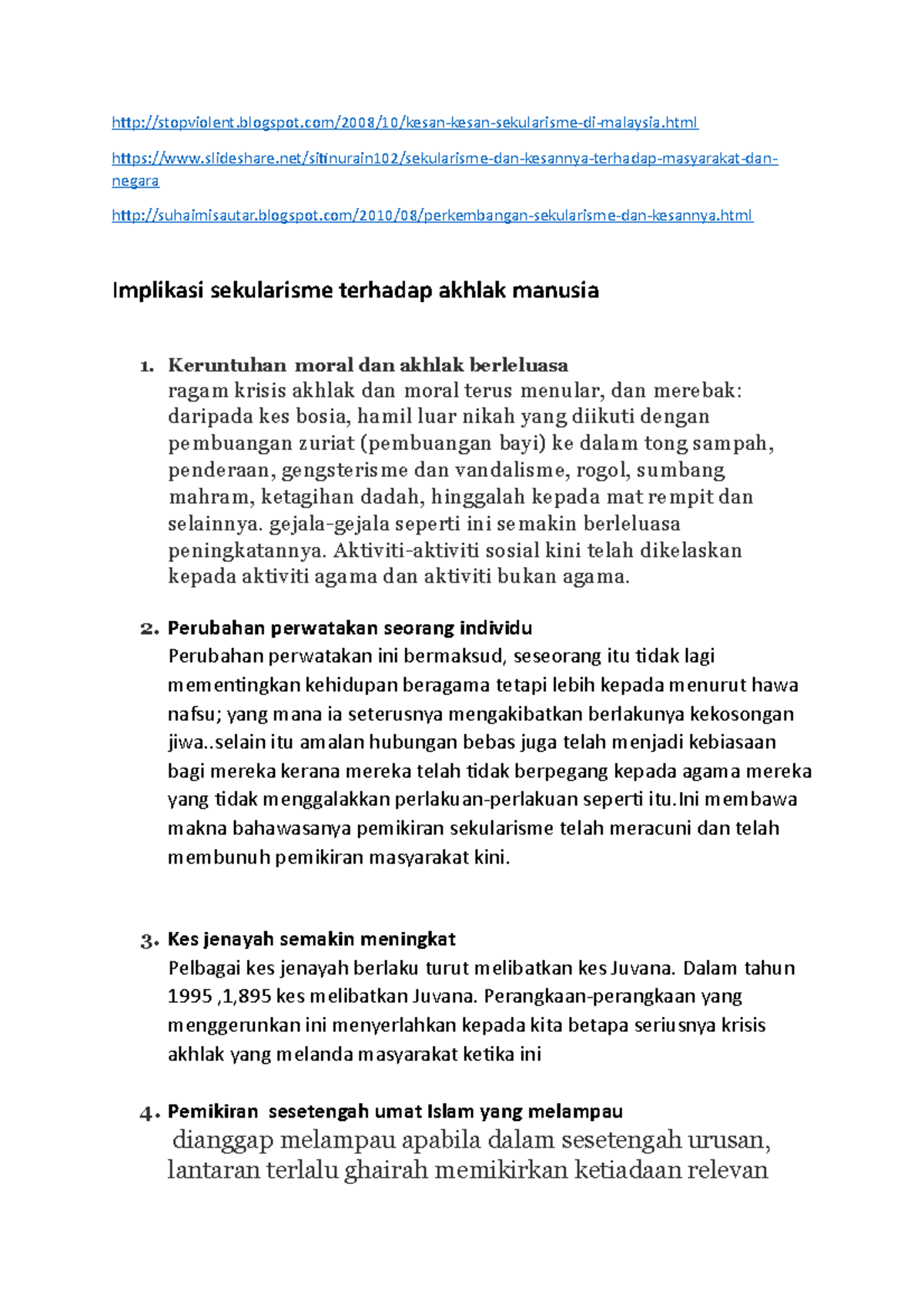 Sekularisme - Lecture Notes Chapter 2 - - Studocu