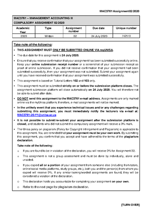 MAC3761 Test 1 April 2022 Question Paper(original) - MAC3761 - Unisa ...