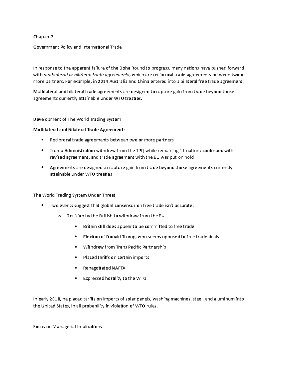 Chapter 7 Lecture Notes 8 - Chapter 7 Government Policy and ...