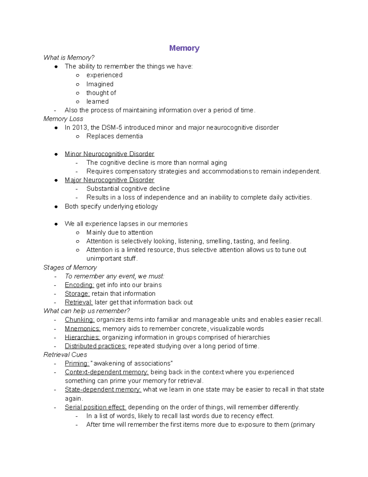 psych-240-lecture-8-9-lecture-8-chapter-5-what-is-memory-memory