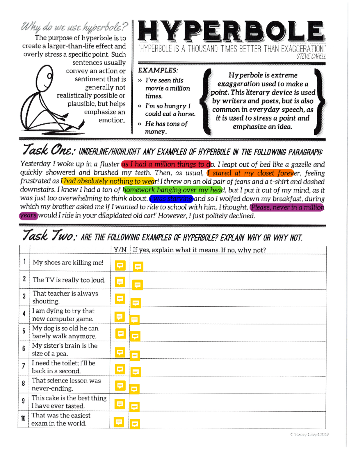 Hyperbole 2 - worksheet - Studocu