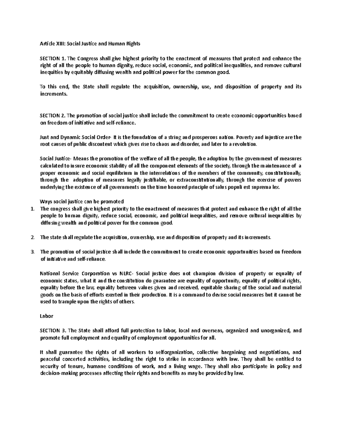 Article XIII Section 119 Laws on Obligations and Contracts Studocu