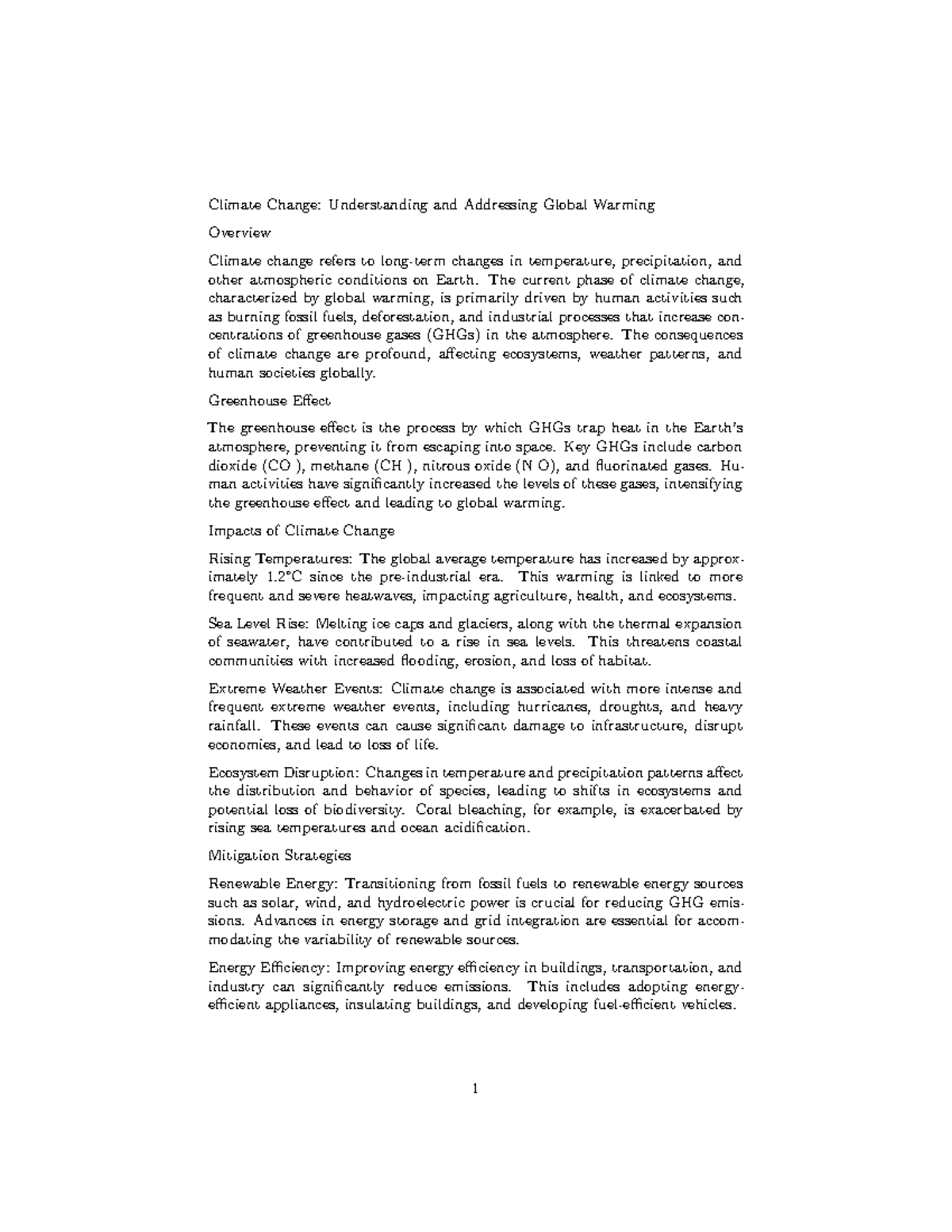 Climate Change Understanding and Addressing Global Warming - Climate ...