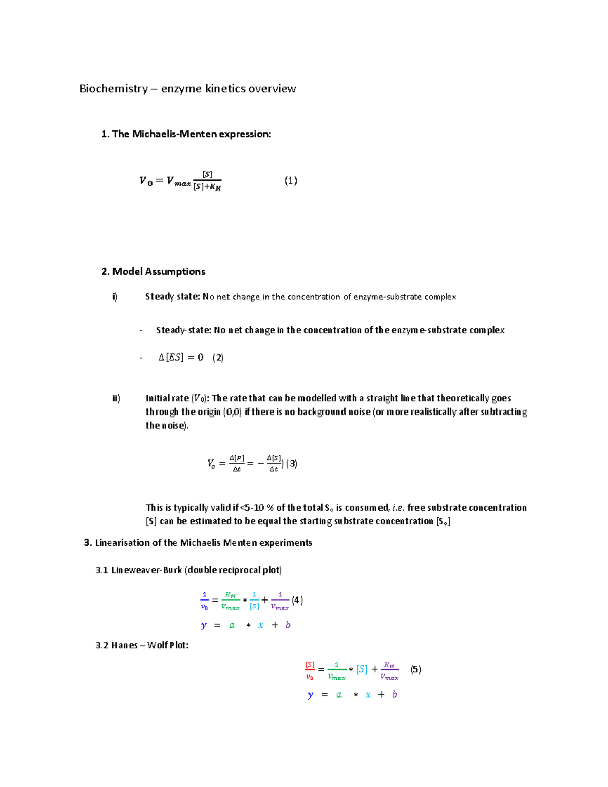 overview Copy Biochemistry enzyme overview 1