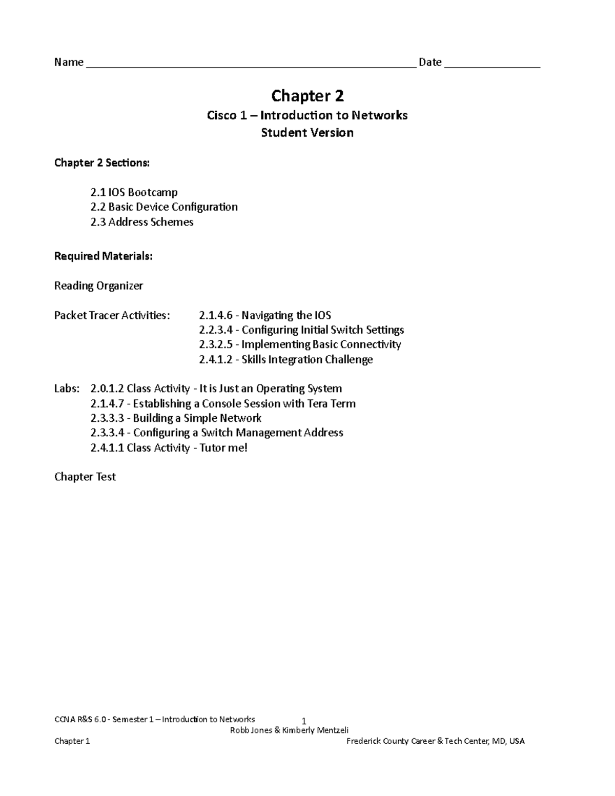Chapter 02 - Reading Organizer - Student Version - R&S 6 - Name - Studocu