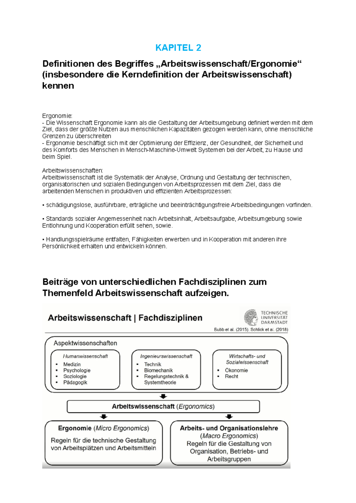 Zusammenfassung - KAPITEL 2 Definitionen Des Begriffes ...