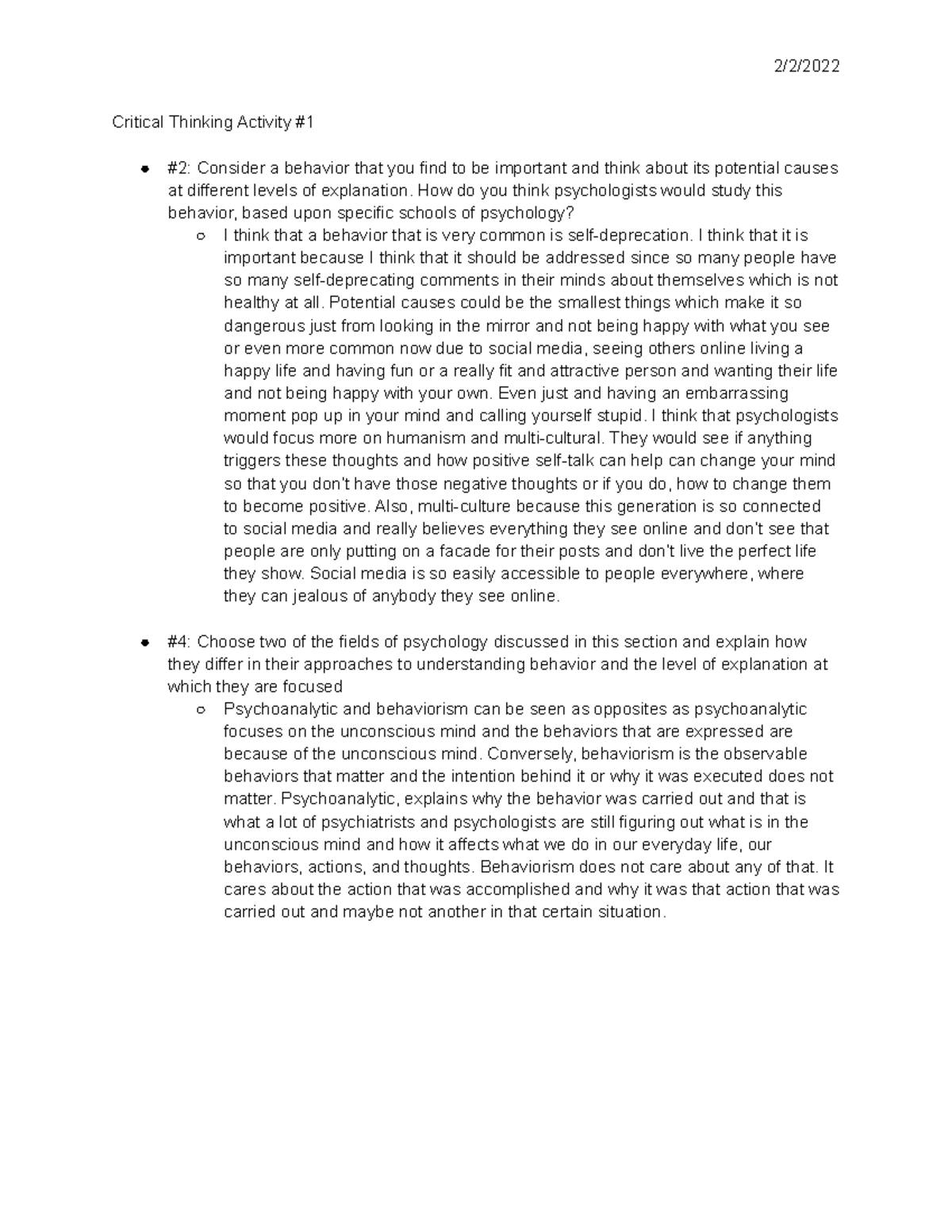 activity 1.2 exploring emotions (character building critical thinking communication)