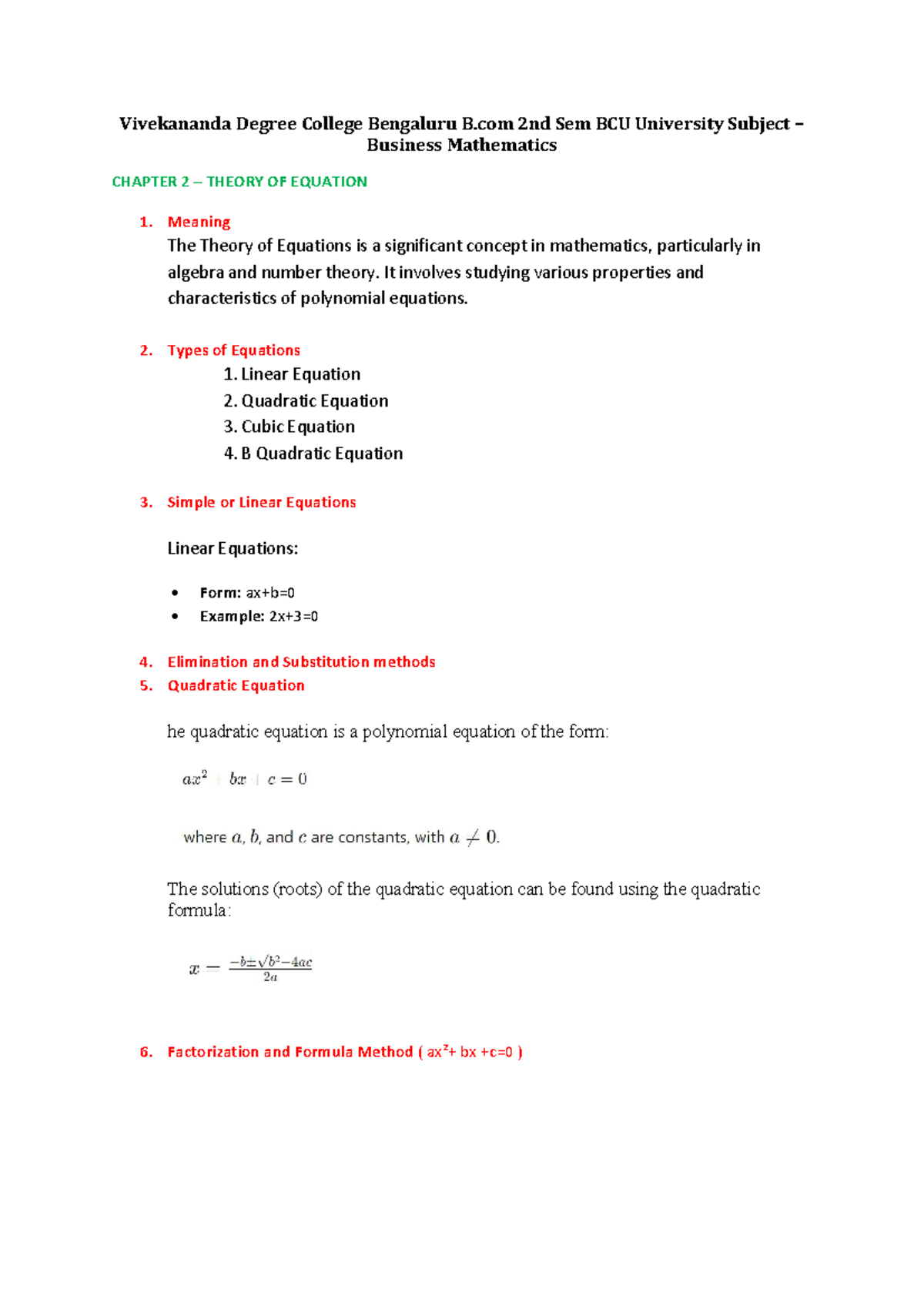 Chapter 2 - notes - Vivekananda Degree College Bengaluru B 2nd Sem BCU ...